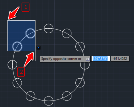 روشهای انتخاب اشیا ذر اتوکد